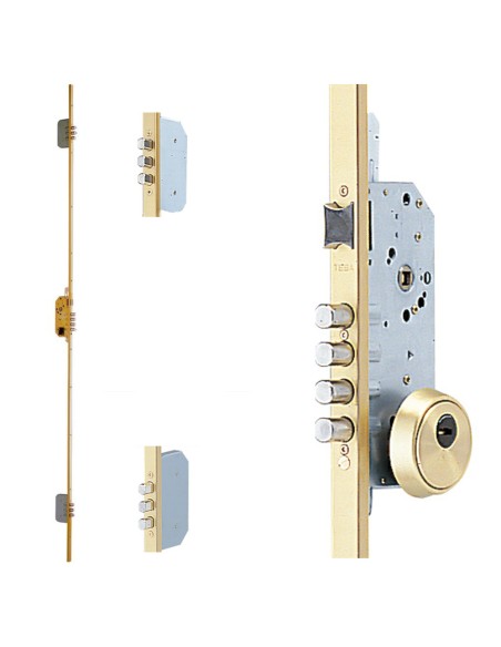Cerradura Tesa Seguridad T2B3 566LE Cerradero Largo 40 HE