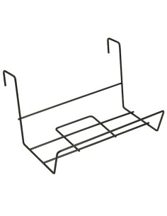 Soporte Para Jardinera Balcon Acero Plastificado Negro 41x18 cm.
