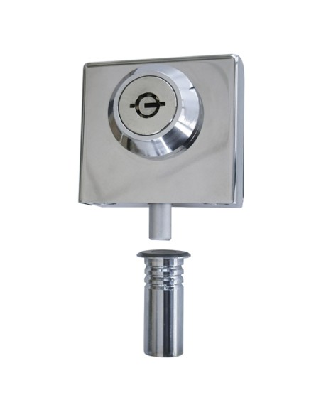 Cerradura CBM 2005 Puerta Cristal Llave Tubular