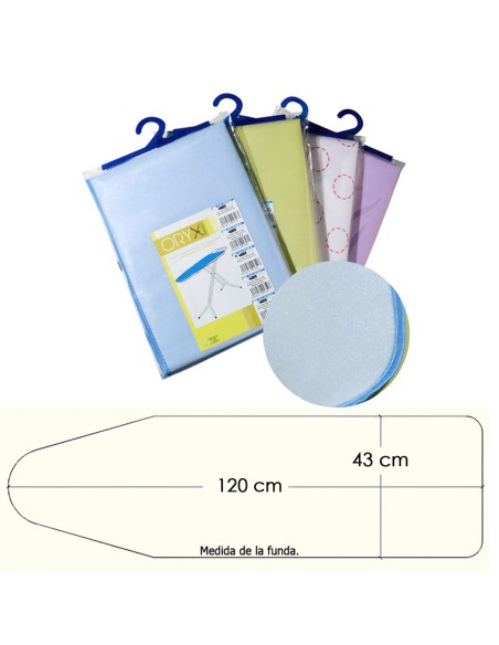 Funda Mesa Plancha Espuma 120x42 cm.