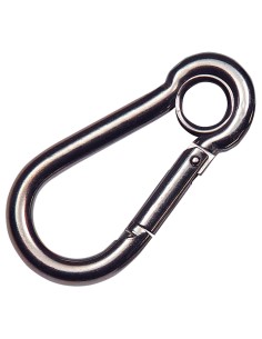 Mosqueton Bombero Inoxidable Con Ojo. 80 mm. Uso domestico