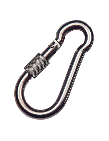 Mosqueton Bombero Inoxidable Con Seguro 60x6 Uso domestico