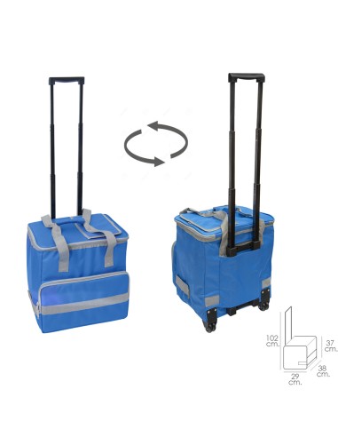 Nevera Bolsa Termica 38 Litros Azul Trolley