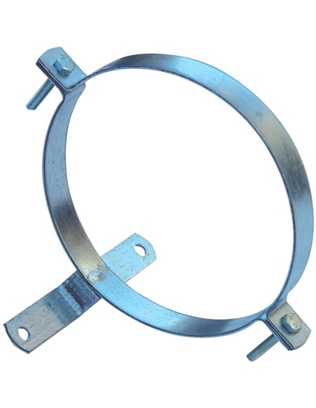 Abrazadera Para Tubo Estufa Galvanizado Con Soporte 100 mm.