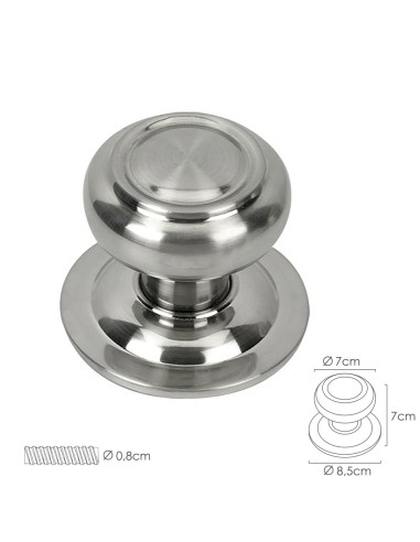 Pomo Puerta Seta Color Inox Oryx