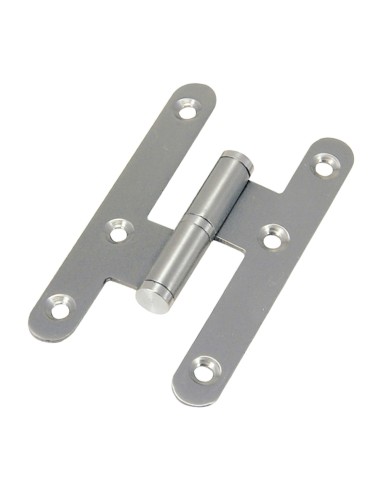 Pernio Inox Canto Redondo Sin Remate 100 mm. Izquierda