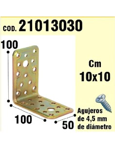 Soporte Para Madera Ángulo 50x 100x 100 mm.