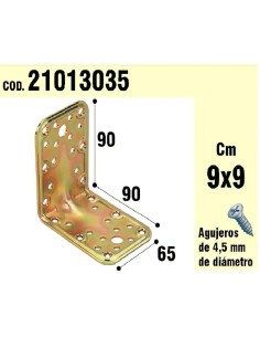 Soporte Para Madera Ángulo 65x90x90 mm.