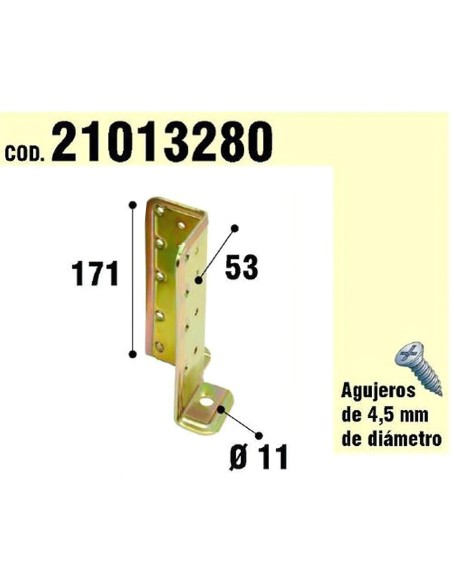 Soporte Para Madera Anclaje Bicromatado Regulable