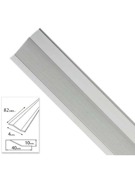 Tapajuntas Adhesivo Para Ceramica Metal Plata 82,0 cm.