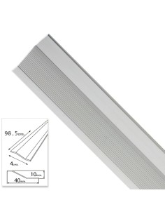 Tapajuntas Adhesivo Para Ceramica Metal Plata 98,5 cm.