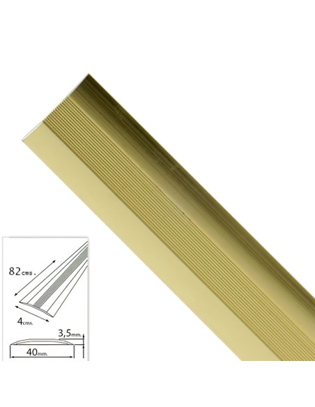 Tapajuntas Adhesivo Para Moquetas Metal Oro 82,0 cm.