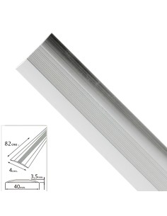 Tapajuntas Adhesivo Para Moquetas Metal Plata 82,0 cm.