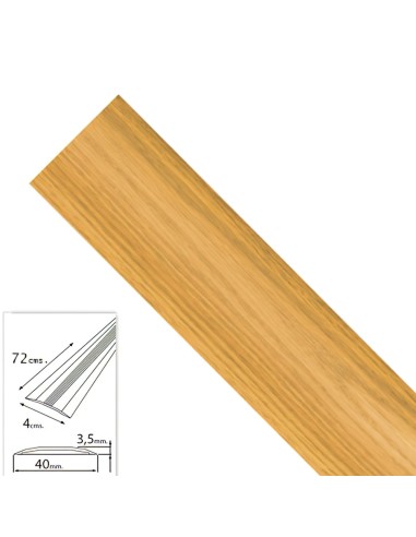 Tapajuntas Adhesivo Para Moquetas Metal Roble 82,0 cm.