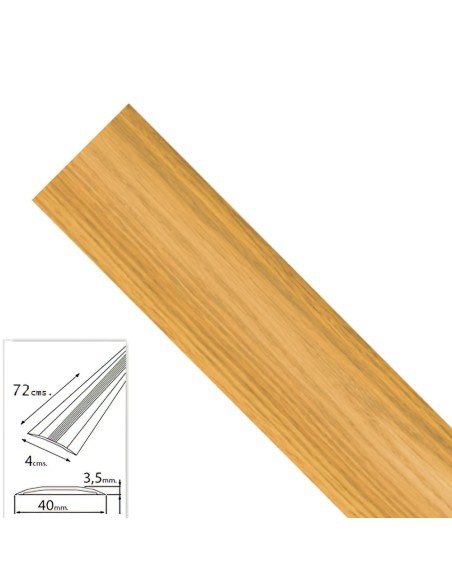 Tapajuntas Adhesivo Para Moquetas Metal Roble 82,0 cm.