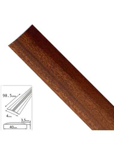 Tapajuntas Adhesivo Para Moquetas Metal Sapelli 98,5 cm.