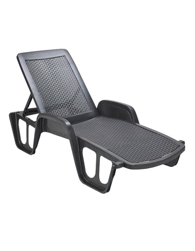 Tumbona Resina Ratan Antracita