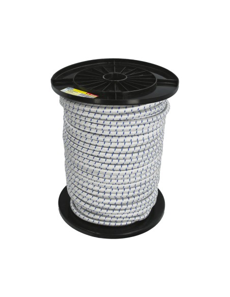 Cuerda Elástica Forrada 6 mm. Rollo de 100 metros