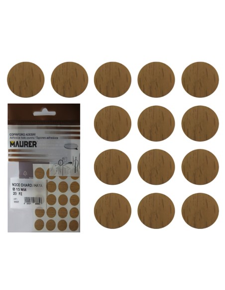 Tapatornillos Adhesisvos Haya (Blister 20 unidades)