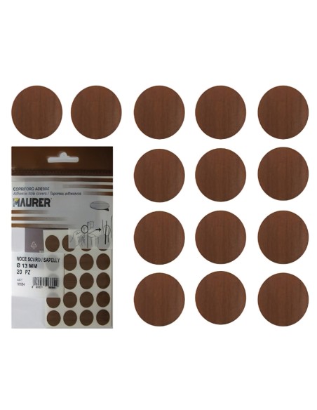 Tapatornillos Adhesivos Sapelly (Blister 20 unidades)