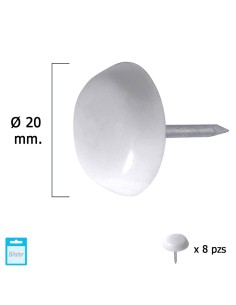 Deslizante Grande Blanco Ø20 (Blister 8 Unidades)