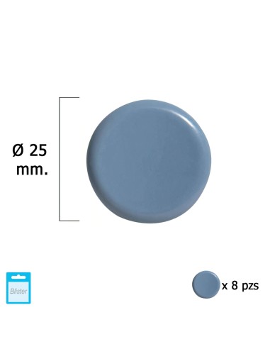 Deslizante Gris Ptfe Ø25 (Blister 8 Unidades)