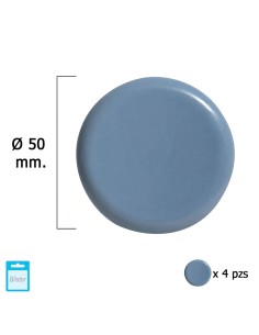 Deslizante Gris Ptfe Ø50 (Blister 4 Unidades)