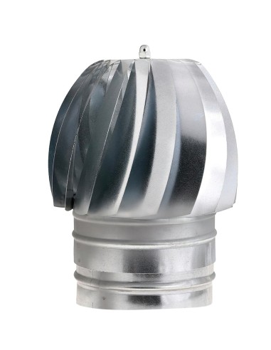 Wolfpack Sombrero Extractor Galvanizado para Estufa, Chimenea, Extracción de Humos, Para tubo Ø 200 mm.
