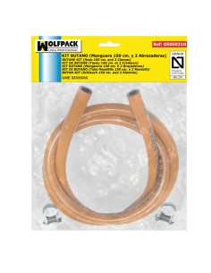 Kit Butano (Manguera 1,5 Metros con 2 Abrazaderas)