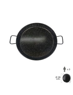 Paellera Valenciana Esmaltada 3 personas/ 28 cm.