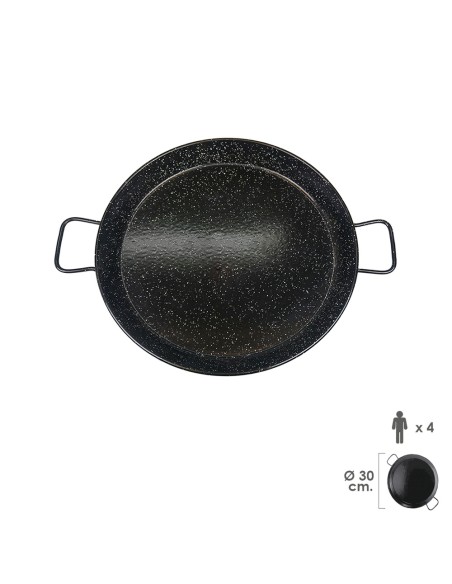 Paellera Valenciana Esmaltada 4 personas/ 30 cm