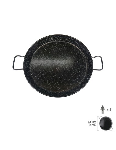 Paellera Valenciana Esmaltada 5 personas/ 32 cm