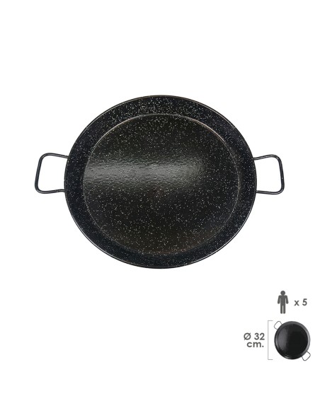Paellera Valenciana Esmaltada 5 personas/ 32 cm