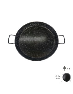 Paellera Valenciana Esmaltada 6 personas/ 34 cm
