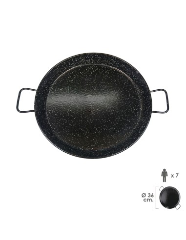 Paellera Valenciana Esmaltada 7 personas/ 36 cm