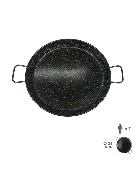 Paellera Valenciana Esmaltada 7 personas/ 36 cm