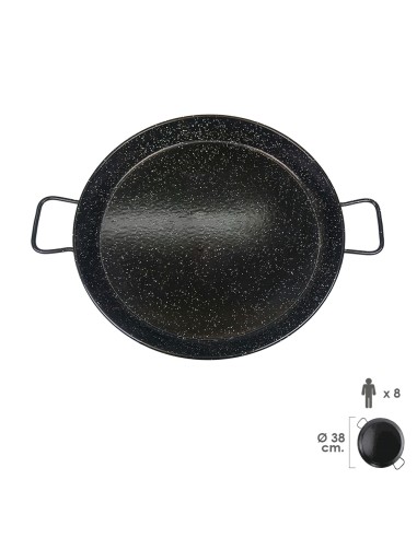 Paellera Valenciana Esmaltada 8 personas/ 38 cm