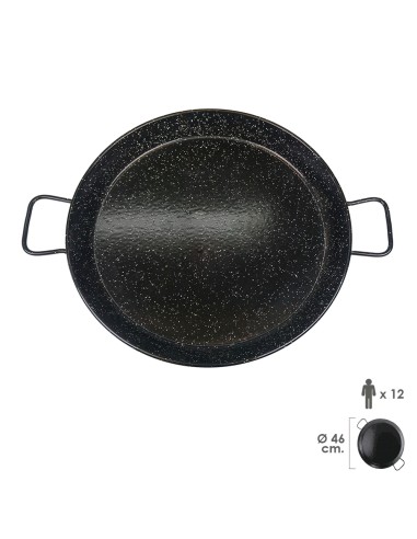 Paellera Valenciana Esmaltada 12 personas / 46 cm