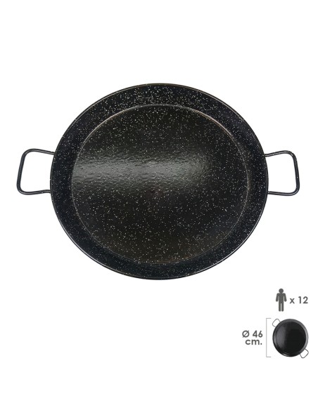 Paellera Valenciana Esmaltada 12 personas / 46 cm