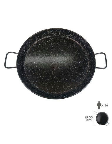Paellera Valenciana Esmaltada 16 personas/ 55 cm