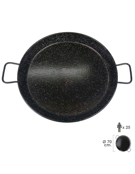 Paellera Valenciana Esmaltada 25 personas/ 70 cm
