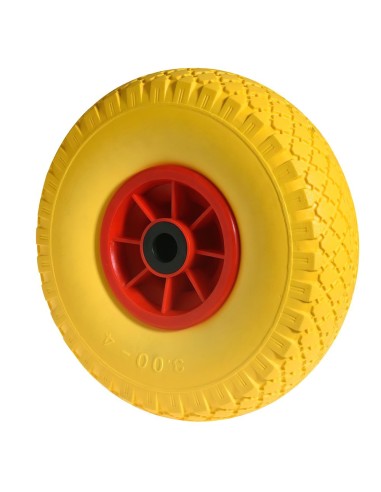Rueda Carretilla Almacen / Sacos Maciza Llanta Plástico 20 mm.