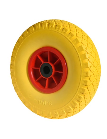 Rueda Carretilla Almacen / Sacos Maciza Llanta Plástico 20 mm.