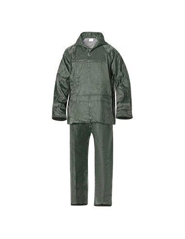 Traje de Agua Impermeable Verde Nylon Talla 6-M