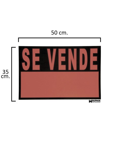 Cartel Se Vende 50x35 cm.