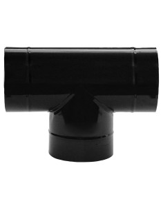 Te Estufa Negro Vitrificado 100 mm. 90°