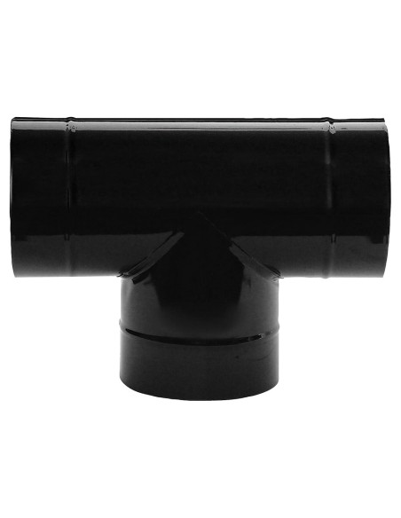 Te Estufa Negro Vitrificado 150 mm. 90°
