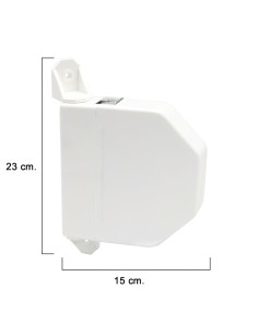 Recogedor Persiana Abatible Blanco Cinta 22 mm.