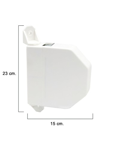 Recogedor Persiana Abatible Blanco Cinta 22 mm.