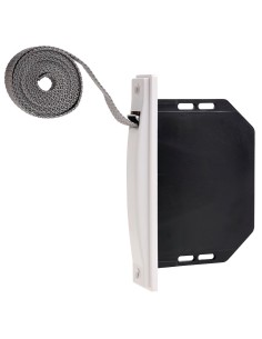 Recogedor Persiana Mini Blanco Cinta 18 mm. Empotrar Sin Pivotes